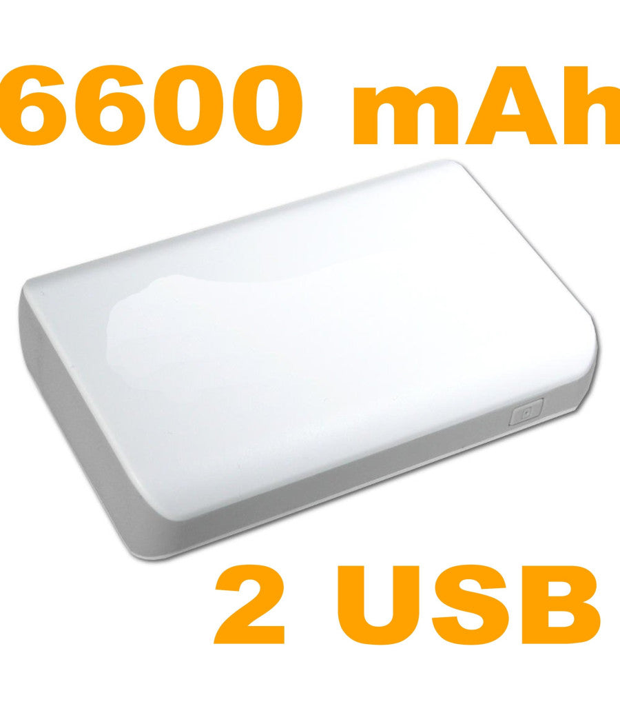 Powerbank Batteria Esterna 6600 Mah Ricarica Veloce Dispositivi Con Doppia Usb         