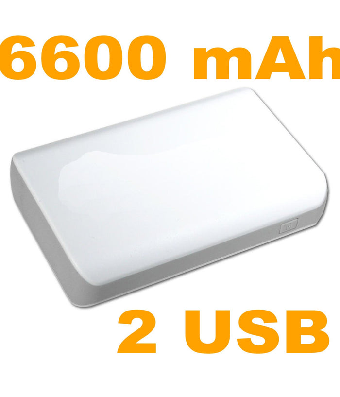 Powerbank Batteria Esterna 6600 Mah Ricarica Veloce Dispositivi Con Doppia Usb         