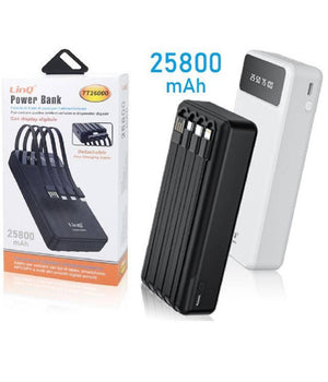 Powerbank Batteria Esterna A Ricarica Super Veloce 25800mah 22.5w 4 Cavi Tt26000         