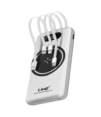 Powerbank Da 15000 Mah Con Ricarica Wireless Rapida Usb / Usb-c Con Cavi Tt15808         