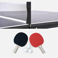 Tavolo da ping pong per esterni con 2 racchette e 3 palline, 180cm,