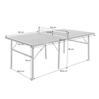 Tavolo da ping pong per esterni con 2 racchette e 3 palline, 180cm,