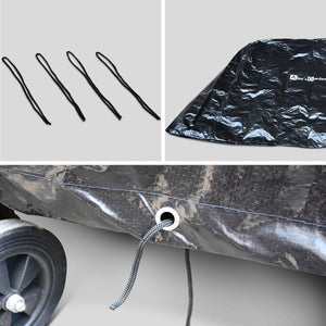 Copertura per tavolo da ping pong da interno + esterno in pvc, nero