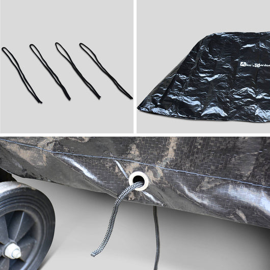 Copertura per tavolo da ping pong da interno + esterno in pvc, nero