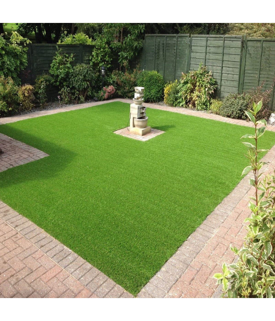 Prato Sintetico 10mm Finta Erba Tappeto Manto Giardino 4 Sfumature Colore 1x25mt         