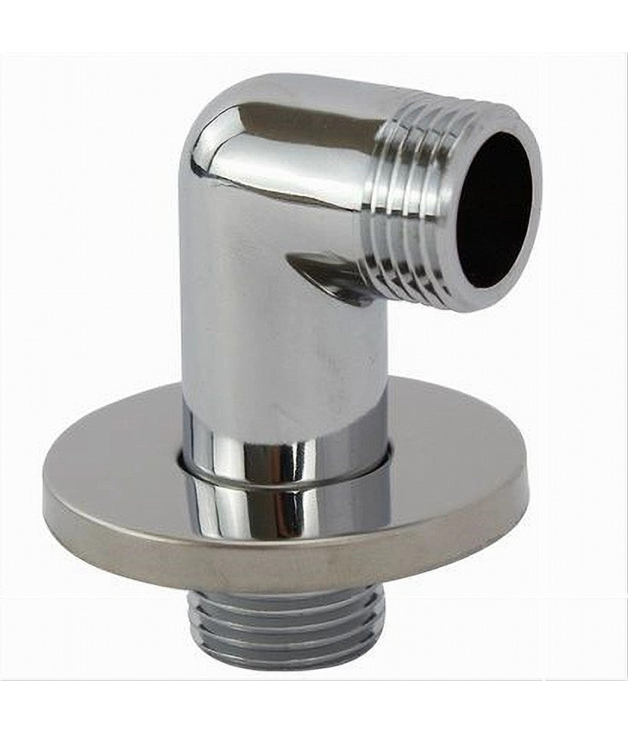 Presa Acqua Curva In Ottone Cromato Per Saliscendi Supporto Per Doccia 59511         