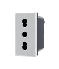 Presa Bipasso 2p+t 10/16a Colore Bianco Compatibile Bticino Axolute         