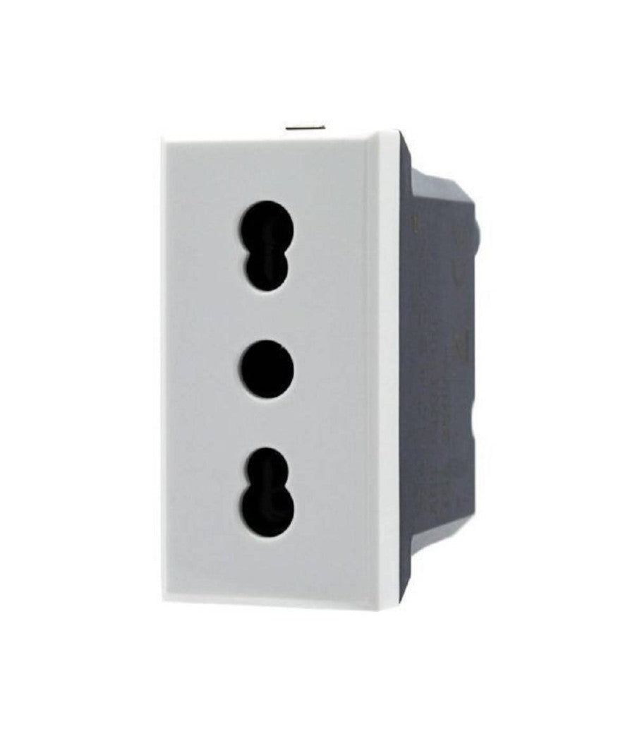 Presa Bipasso 2p+t 10/16a Colore Bianco Compatibile Bticino Axolute         