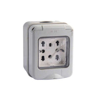 Presa Bipasso+Schuko Esterna Sportello