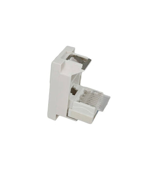 Presa Dati Connettore Rj45 Cat5e Bianco Coperchio Compatibile Bticino Axolute         