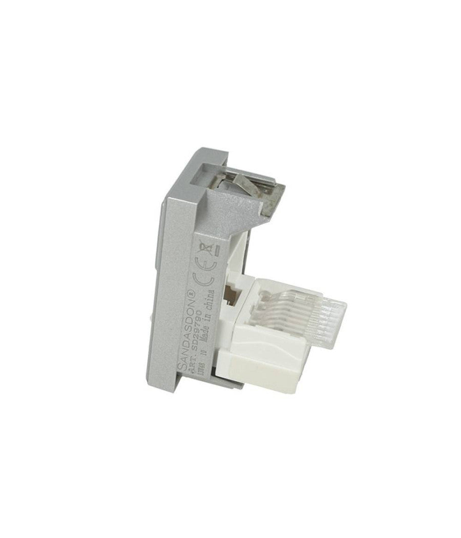 Presa Dati Connettore Rj45 Cat5e Silver Coperchio Compatibile Bticino Axolute         