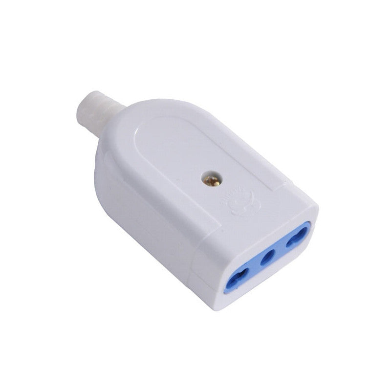 Presa Diritta 10/16A+T Bianca Syntesy 00347