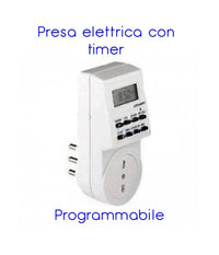 Presa Elettrica 230 V Temporizzata Con Timer Settimanale E 24 Ore Programmabile         