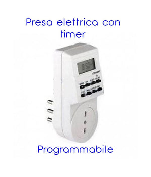 Presa Elettrica 230 V Temporizzata Con Timer Settimanale E 24 Ore Programmabile         