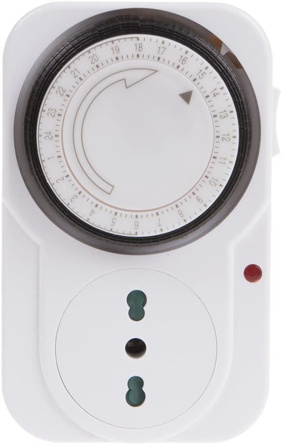 PRESA ELETTRICA TEMPORIZZATORE PROGRAMMABILE TIMER OROLOGIO 220V 16A ANALOGICO - Tech-It