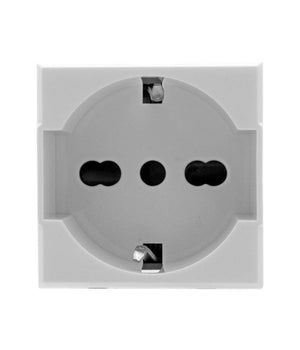 Presa Schuko 2p+t 16a Bianco Compatibile Bticino Axolute Sd21400b         