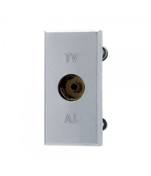 Presa Tv Connettore Femmina Silver Compatibile Bticino Axolute         