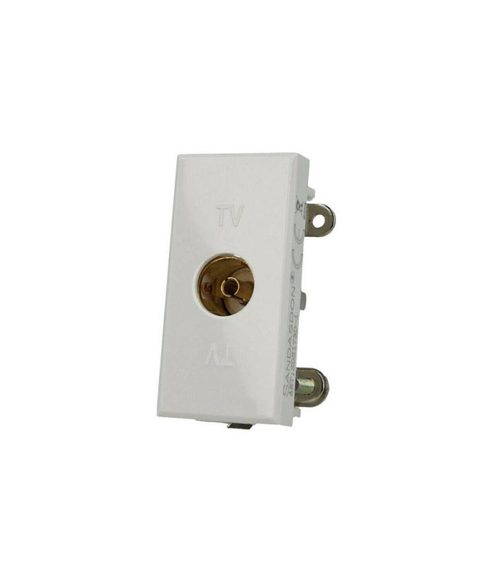 Presa Tv Femmina Bianco Connettore Compatibile Bticino Axolute         