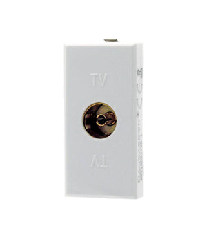 Presa Tv Femmina Bianco Connettore Compatibile Bticino Axolute         