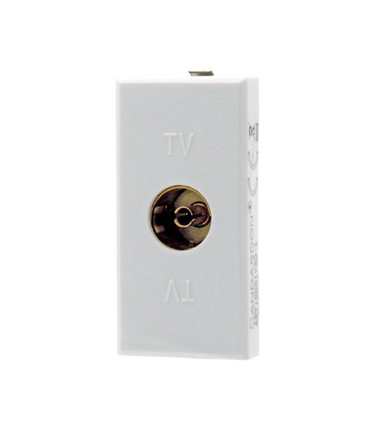 Presa Tv Femmina Bianco Connettore Compatibile Bticino Axolute         