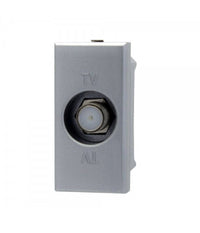 Presa Tv Sat Satellitare A Vite Silver Compatibile Bticino Axolute         