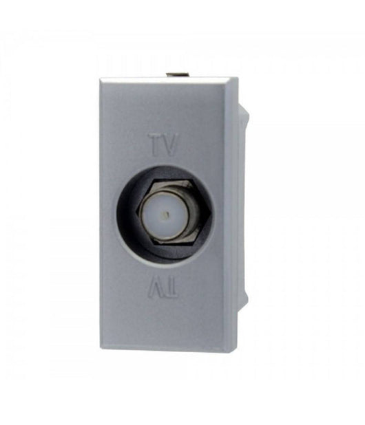 Presa Tv Sat Satellitare A Vite Silver Compatibile Bticino Axolute         