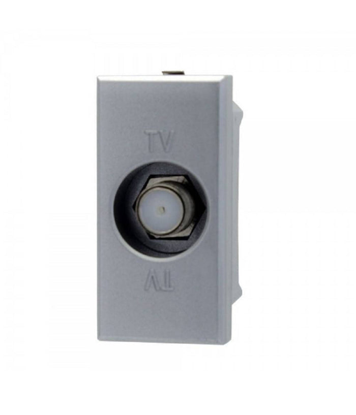 Presa Tv Sat Satellitare A Vite Silver Compatibile Bticino Axolute         