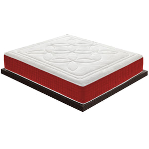 Materasso Matrimoniale 180x200 in memory foam, altezza 25 cm, 5 cm di memory foam, 11 zone di comfort