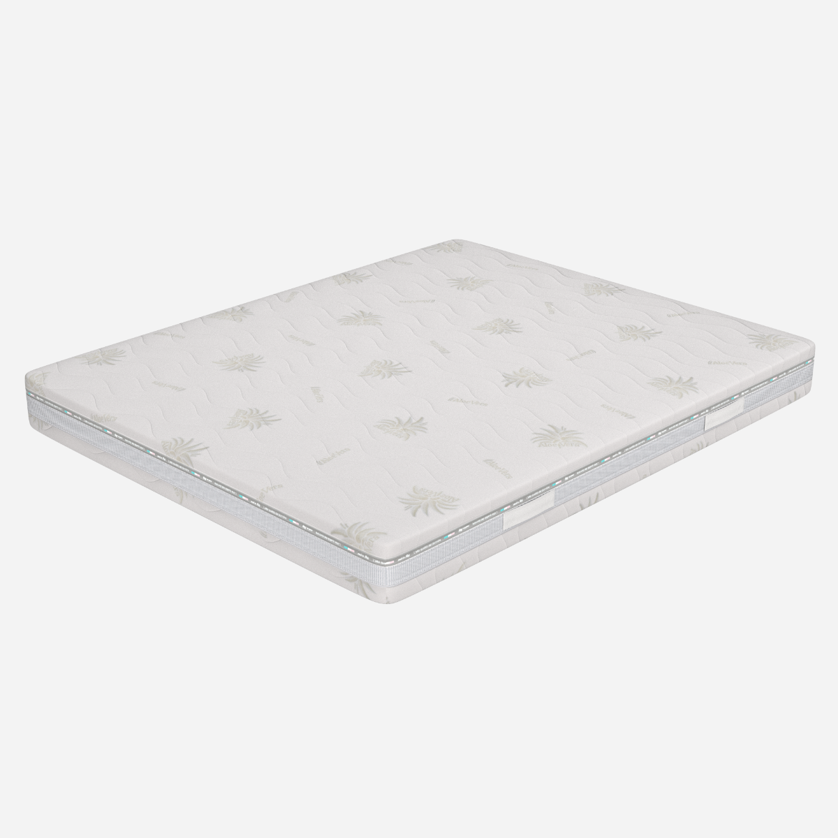 Materasso Matrimoniale 165x190, alto 26 cm - Memory, Gel Relaxa, Sfoderabile, Rivestimento Aloe Vera | Prime