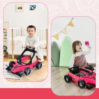 Primi passi 4 in 1 per neonati con altezza e velocit¨¤ regolabili, Primi passi a spinta con carillon con luci Roseo-Primi passi