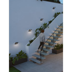 PROA - Faretto a energia solare nero 4000K Luce da esterno Beneito Faure