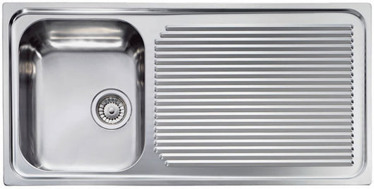 Lavello AURORA 101X50 1 vasca sinistra+ gocciolatoio ACCIAIO INOX 011045.S1.01.2016