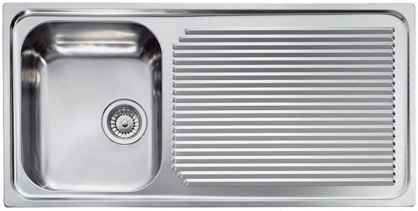 Lavello AURORA 101X50 1 vasca sinistra+ gocciolatoio ACCIAIO INOX 011045.S1.01.2016