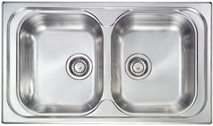 Lavello ATLANTIC 86X50 2 vasche ACCIAIO INOX 010544.X1.01.2016