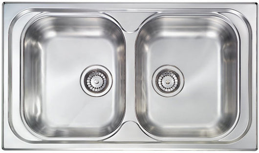 Lavello ATLANTIC 86X50 2 vasche ACCIAIO INOX 010544.X1.01.2016