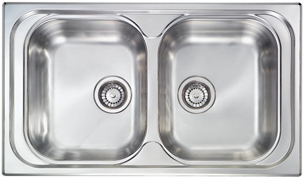 Lavello ATLANTIC 86X50 2 vasche ACCIAIO INOX 010544.X1.01.2016