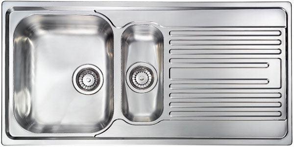 Lavello ATLANTIC 100X50 2 vasche destre+ gocciolatoio ACCIAIO INOX 010545.D1.01.2018