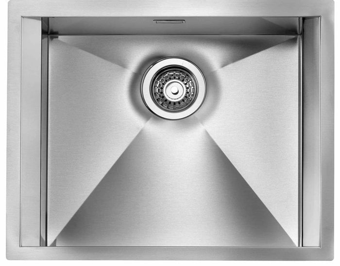 Lavello FOCUS 3" 1 vasca ACCIAIO INOX INCASSO SOTTOTOP  57X45 prof 19 015212.X0.01.2018