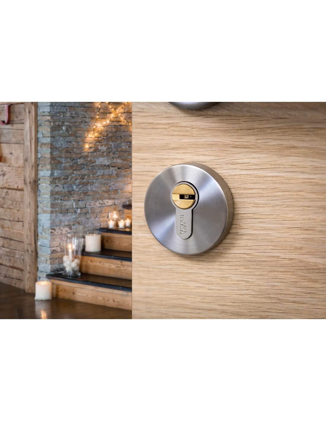 Mezzo Cilindro europeo Federal S - 30X10mm  nichel, anti-sfilamento, anti-perforazione, 5 chiavi reversibili - THIRARD