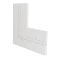 Profilo a L in alluminio integrato per strisce LED nel cartongesso a scomparsa