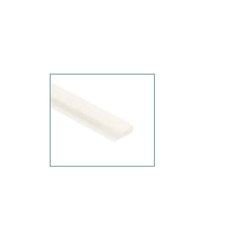 Profilo a U da 210 cm in policarbonato trasparente per lastre da 6 mm