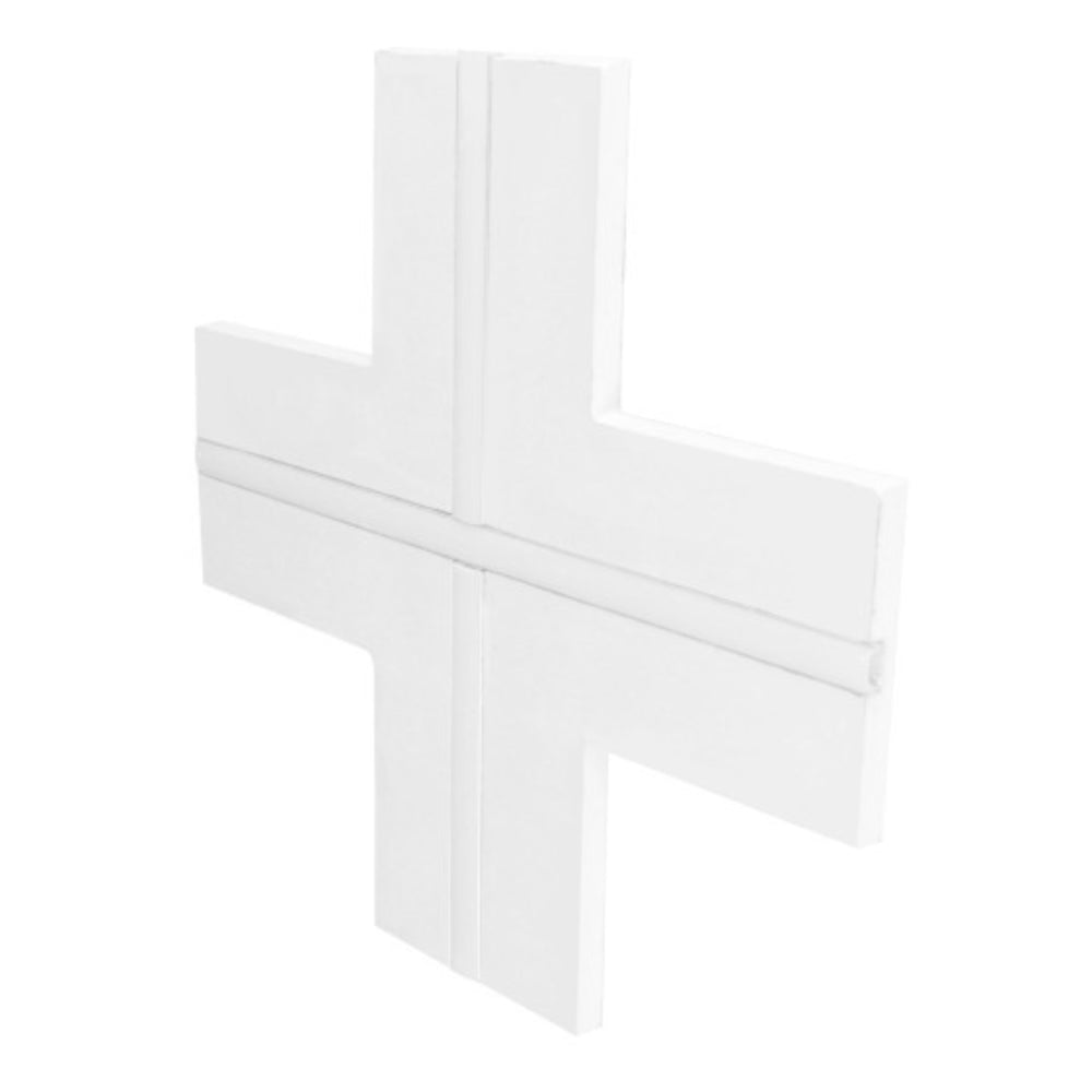 Profilo a X in alluminio integrato per strisce LED nel cartongesso a scomparsa