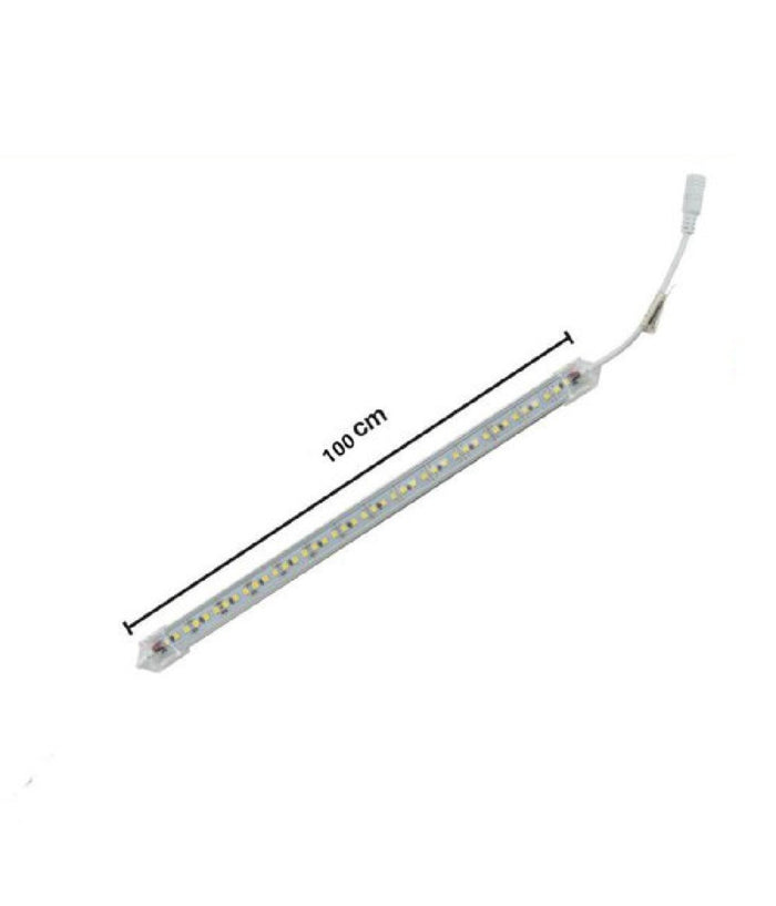 Profilo Alluminio Completo Strip Led 100cm 20w Luce 6500k 4000k 3000k 3014-12v-1t         