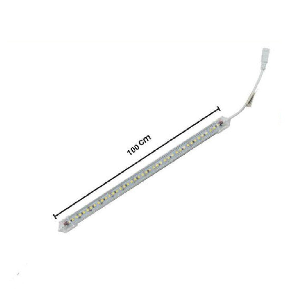 Profilo Alluminio Completo Strip Led 100cm 20w Luce 6500k 4000k 3000k 3014-12v-1t