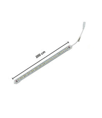 Profilo Alluminio Completo Strip Led 2mt 24 W Luce 6500k 3000k 4000k 3014-12v-2t         