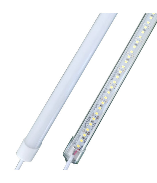 Profilo Barra Rigido Strip Led Da 1 Metro 5630smd Luce Bianco Freddo E Caldo 18w  -bianco Caldo  Copertura Opaca    -