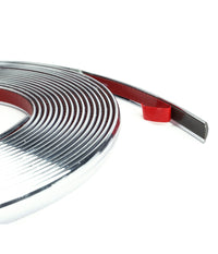 Profilo Cromato Fascia Adesiva Adesivo Auto Camper 6 Metri 10 Mm Impermeabile         