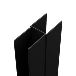 Profilo di compensazione nero opaco per box doccia Tonga e Madagascar