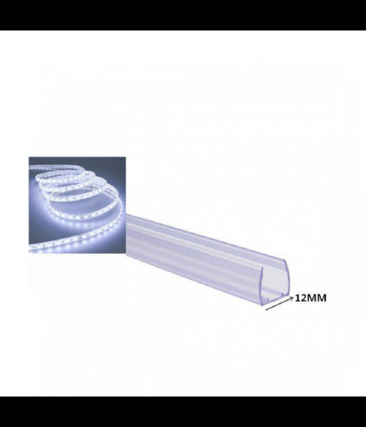 Profilo In Plastica Da 1mt Senza Copertura Per Strip Led Strisce Da 12mm Ps-12mm         