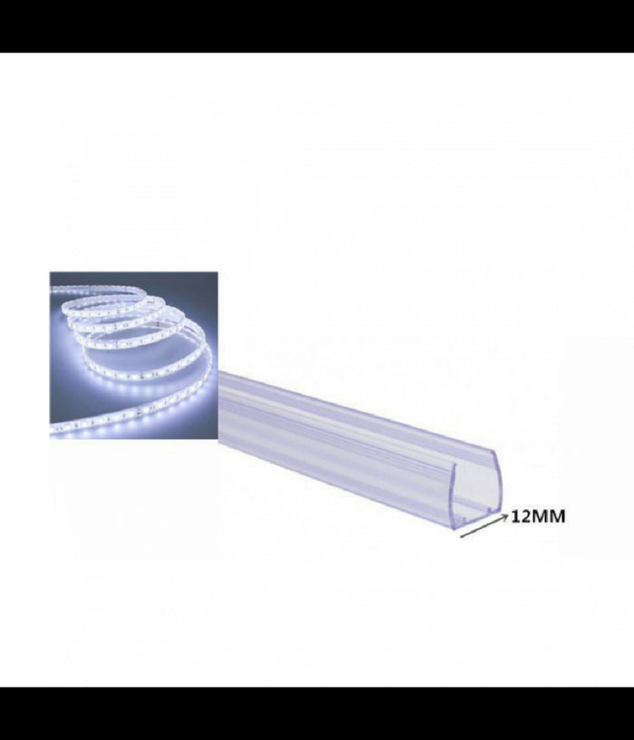 Profilo In Plastica Da 1mt Senza Copertura Per Strip Led Strisce Da 12mm Ps-12mm         